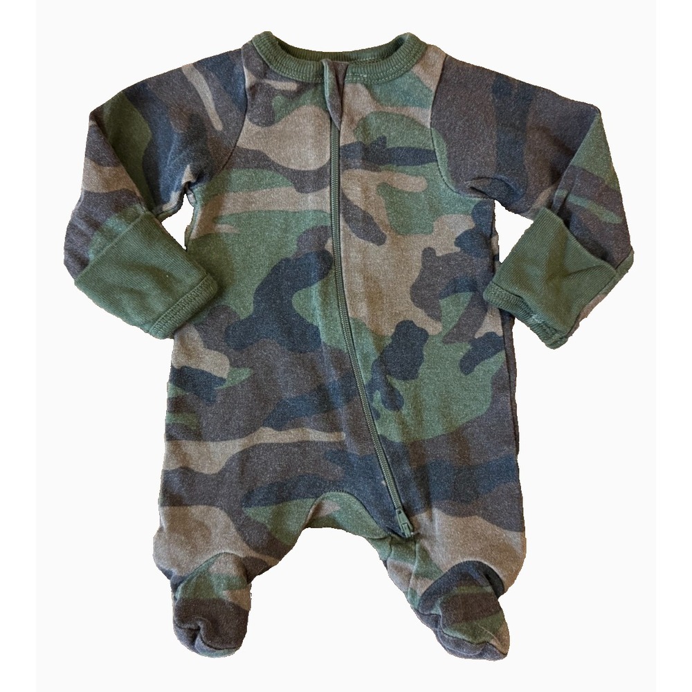Wonder Nation Preemie Baby Boy Sleeper Camouflage Camo Outfit Green Reborn Doll